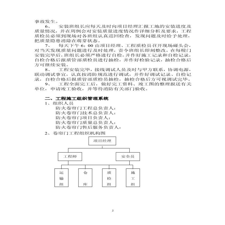 免费下载防火门施工方案及详细实施指南